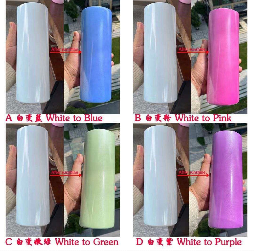 Uv color changing 20oz tumblers