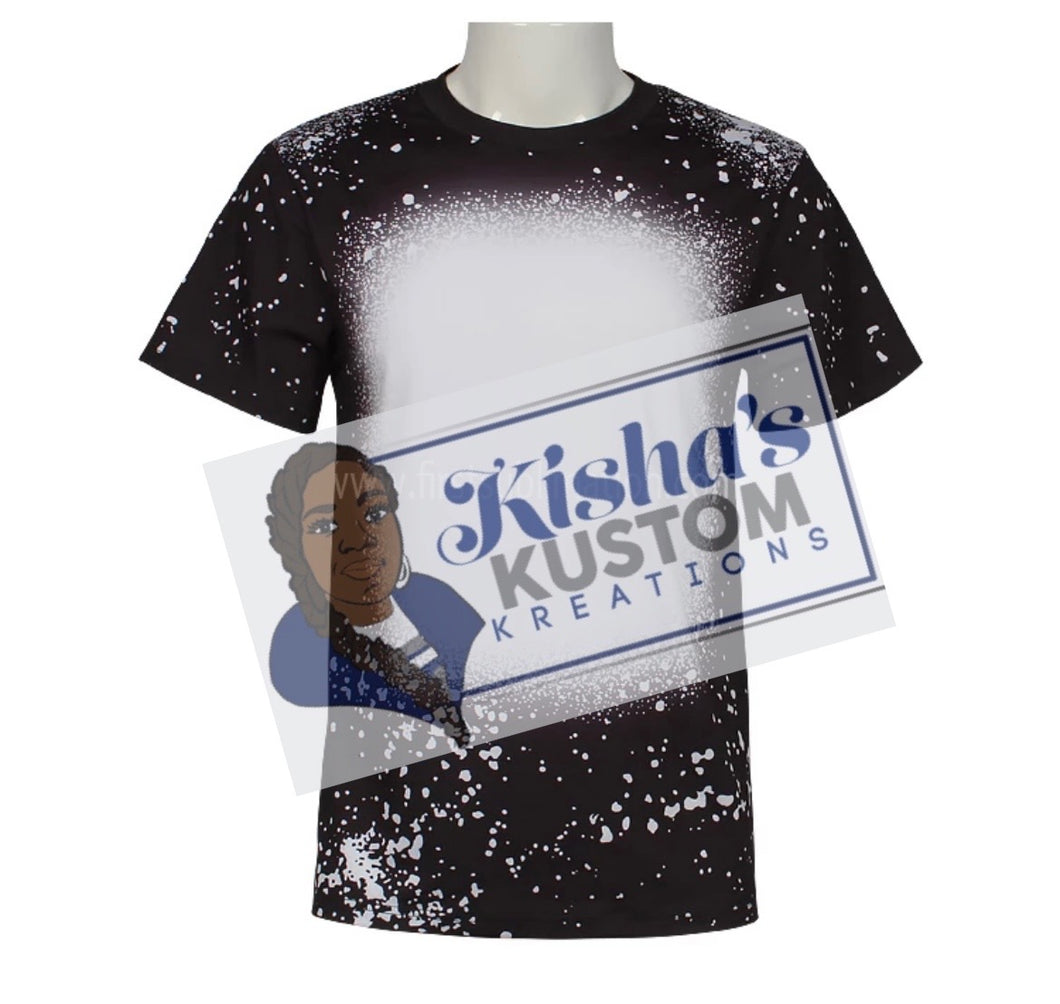 Faux bleached sublimation shirt