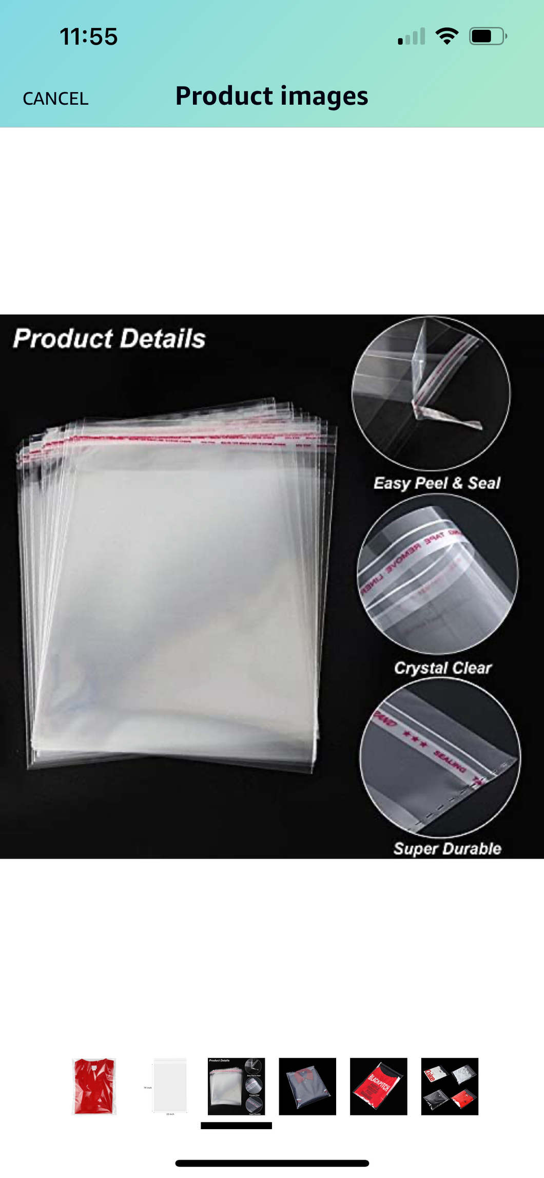 Plastic sealable bag