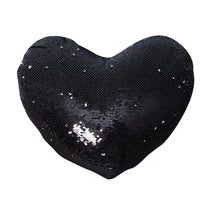 Load image into Gallery viewer, Sequin heart pillow case
