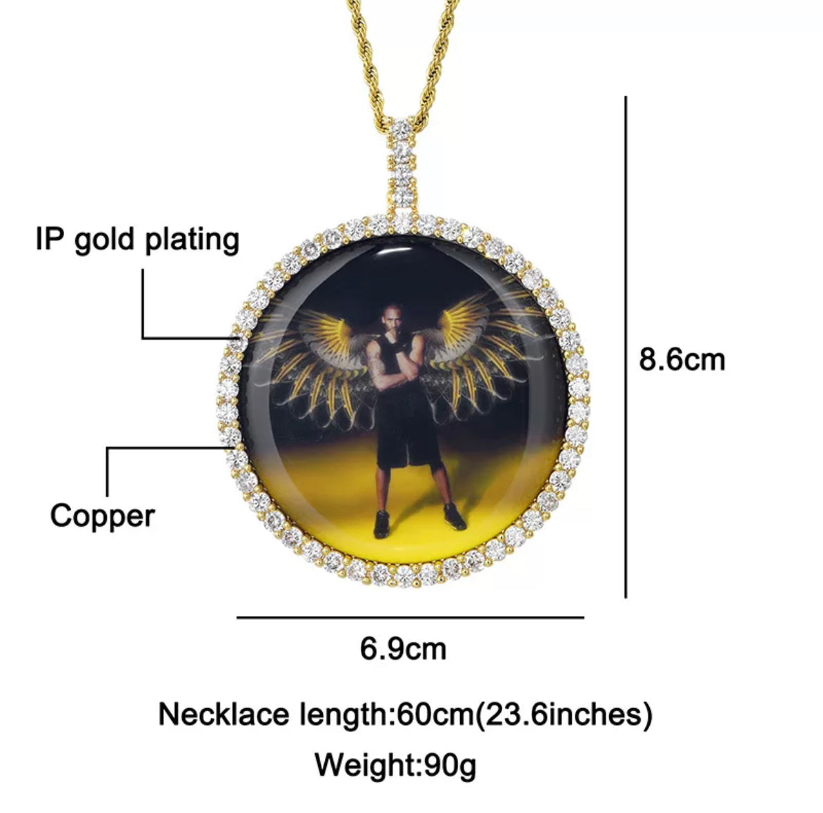 60mm round sublimation chain – Kisha's Kustom Kreations