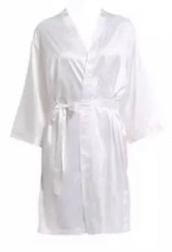 Kids satin robe